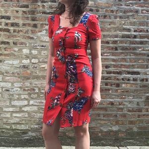 Floral Anthropologie dress